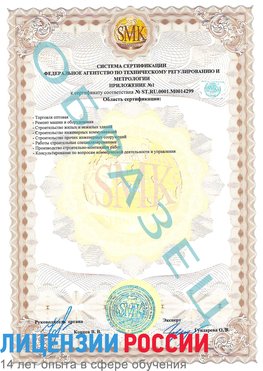 Образец сертификата соответствия (приложение) Новый Уренгой Сертификат ISO 14001